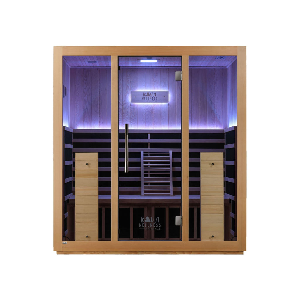 Sauna Kiva Radiance - Para 4 pessoas Infravermelho Full-Spectrum 