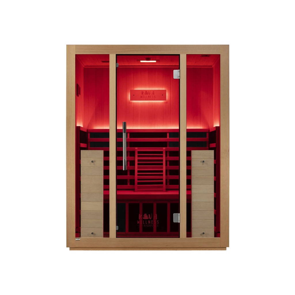 Sauna Kiva Radiance - Para 3 pessoas Infravermelho Full-Spectrum 