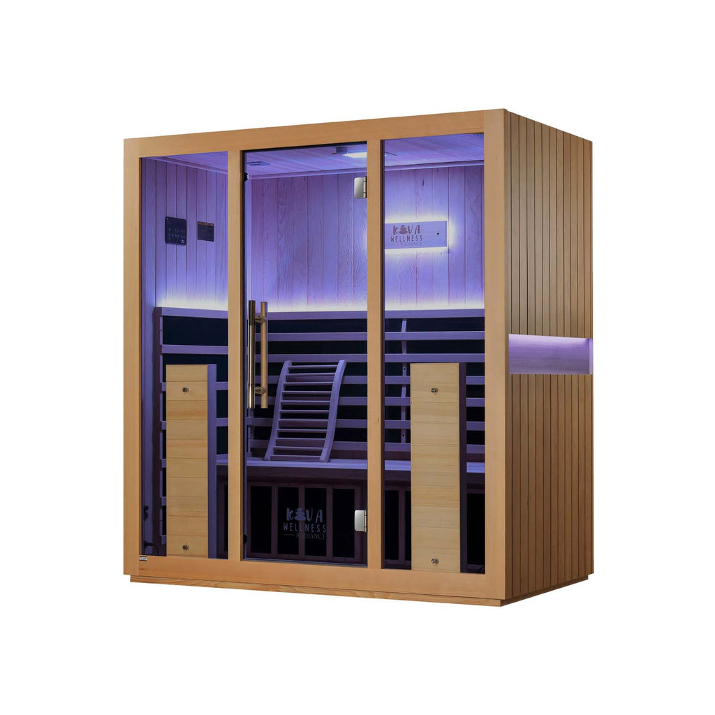 Sauna Kiva Radiance - Para 4 pessoas Infravermelho Full-Spectrum 