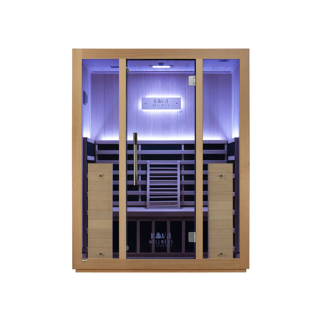 Sauna Kiva Radiance - Para 3 pessoas Infravermelho Full-Spectrum 