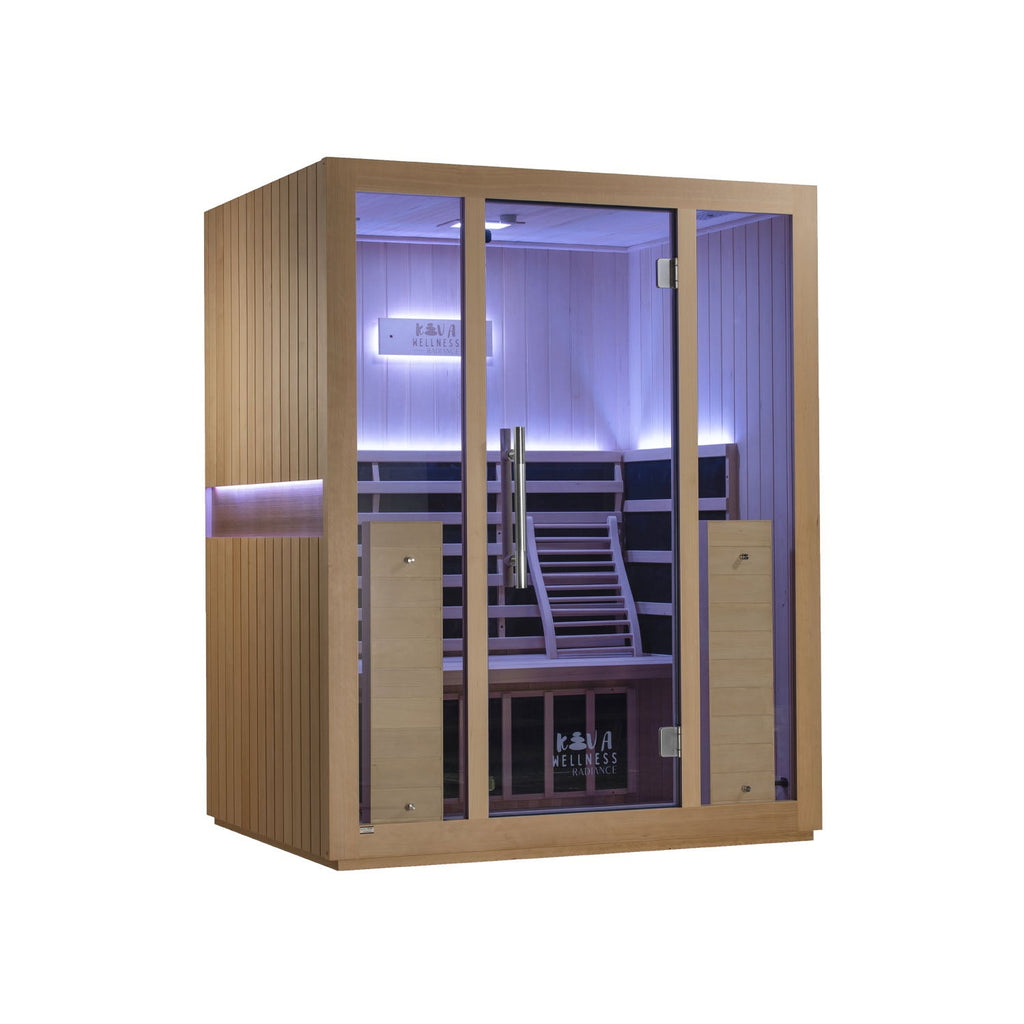 Sauna Kiva Radiance - Para 3 pessoas Infravermelho Full-Spectrum 