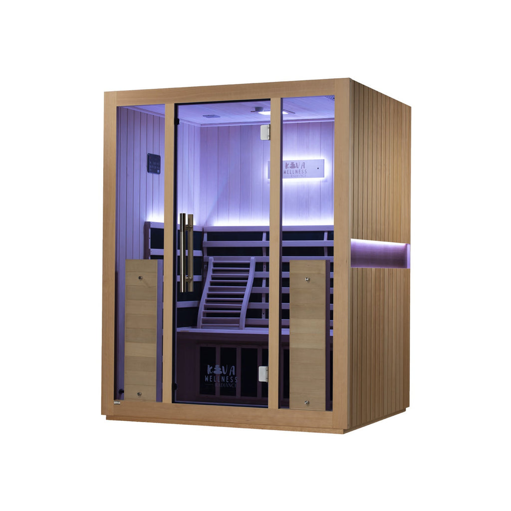 Sauna Kiva Radiance - Para 3 pessoas Infravermelho Full-Spectrum 