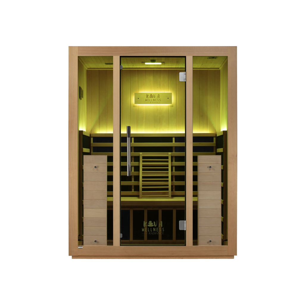 Sauna Kiva Radiance - Para 3 pessoas Infravermelho Full-Spectrum 