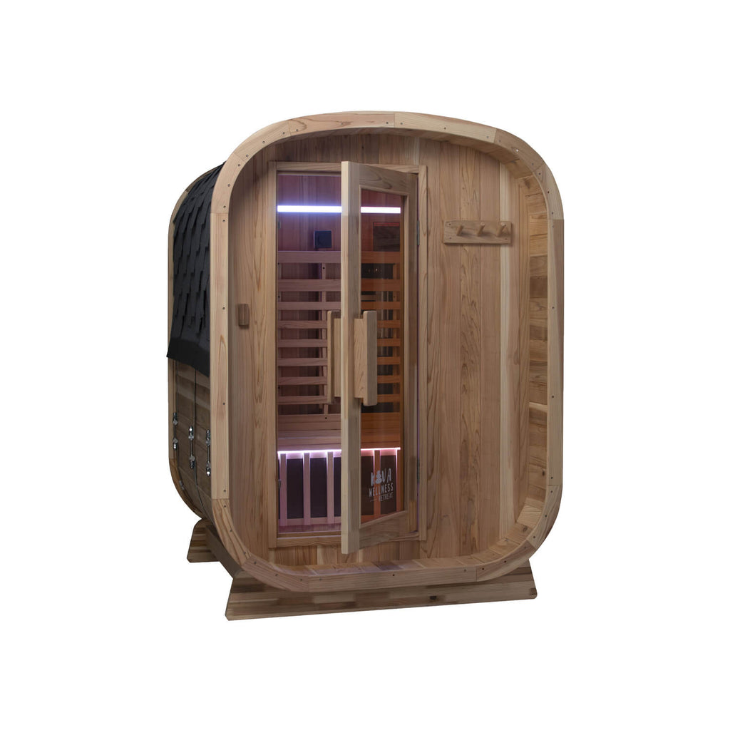 Sauna Kiva Retreat Outdoor - Para 3 pessoas Full Spectrum