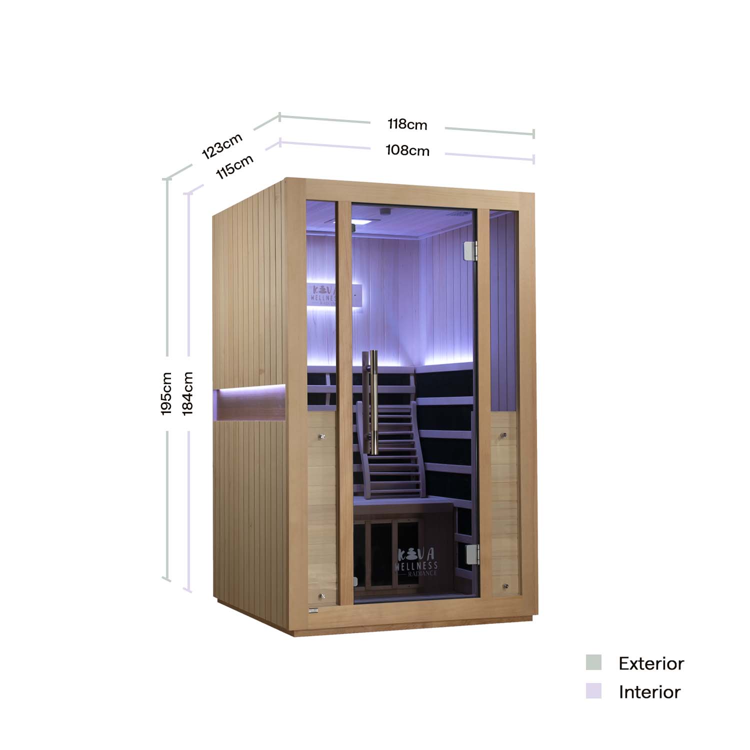 Sauna Rise para 2 pessoas