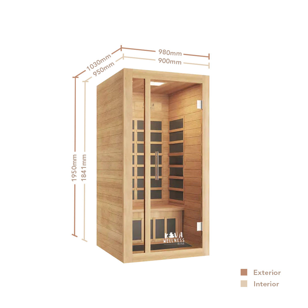 Sauna Infravermelha Rise para 1 pessoa