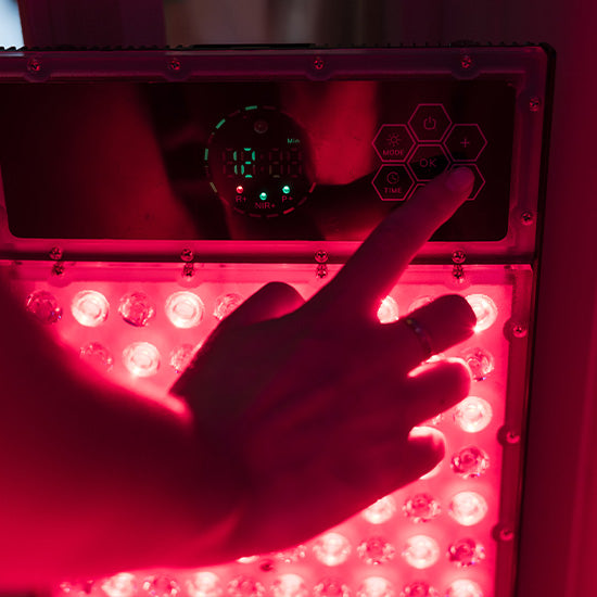 Painel de atualização para terapia de luz vermelha Radiance Sauna