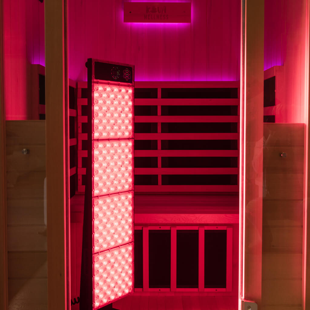Painel de atualização para terapia de luz vermelha Radiance Sauna